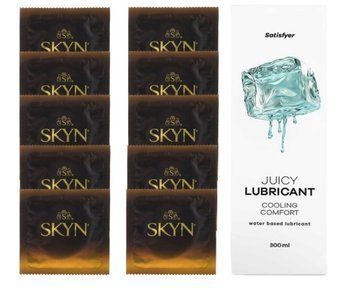Комплект SKYN passion daiquiri 10 шт. + Лубрикант Satisfyer Juicy Lubricant Cooling Comfort 300 мл SOS12613 фото