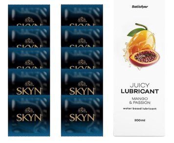 Комплект SKYN Extra Lube 10 шт. + Лубрикант Satisfyer Juicy Lubricant Mango & Passion 300 мл SOS12563 фото