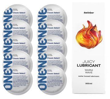 Комплект ONE Classic 10 шт. + Лубрикант Satisfyer Juicy Lubricant Warm Wave (300 мл) SOS12311 фото
