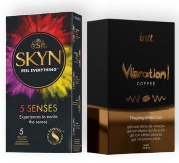 SKYN 5 Senses + Intt Vibration Coffee (15 мл) SOS6962 фото