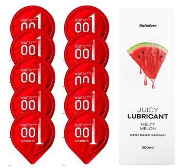 OLO Warming 10 шт. + Лубрикант Satisfyer Melty Melon 300 мл SOS12513 фото