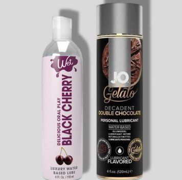 Wet Oral Play Black Cherry (118 мл) + JO GELATO Double Chocolate (120 мл) LB899 фото