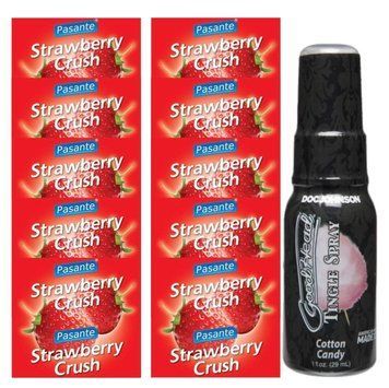 Pasante Strawberry Crush 10 шт + Doc Johnson GoodHead &ndash; Cotton Candy, 29 мл SOS13957 фото
