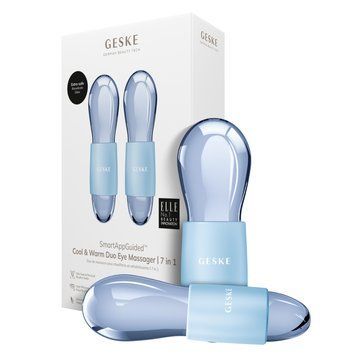 Подвійний масажер для очей GESKE Cool&Warm Duo Eye Massager 7в1 aquamarine HB0318 фото