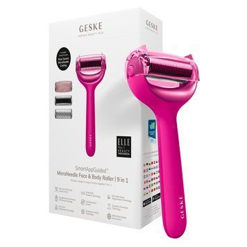 Роллер для игловой мезотерапии лица и тела GESKE MicroNeedle Face&Body Roller 9в1 magenta HB0208 фото