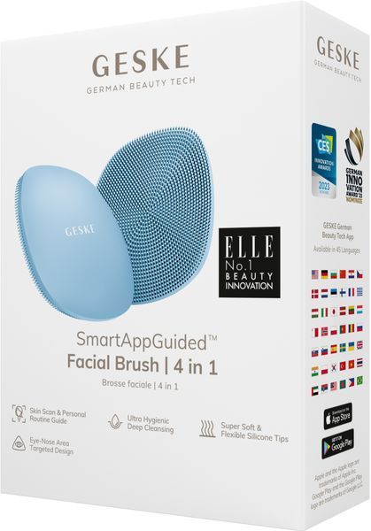 Щітка для обличчя GESKE Facial Brush 4в1 aquamarine HB0050 фото