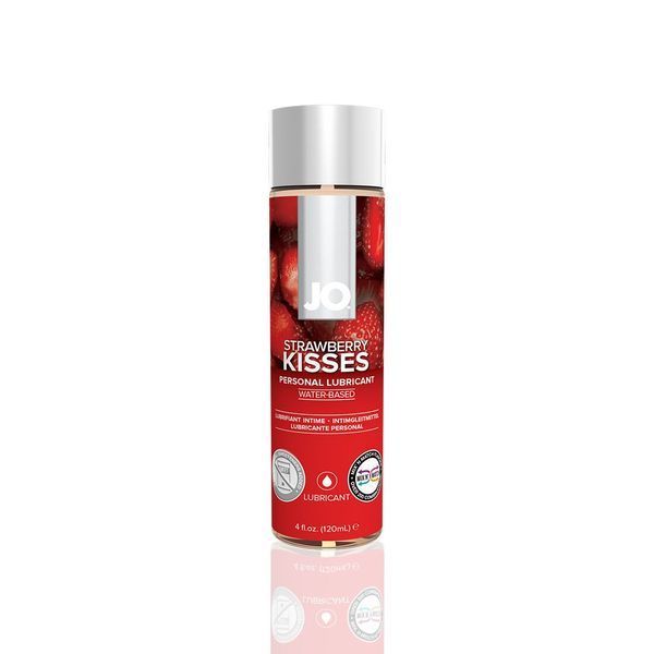 Смазка на водной основе System JO H2O &mdash; Strawberry Kiss (120 мл) без сахара, растительный глицерин SO1672 фото