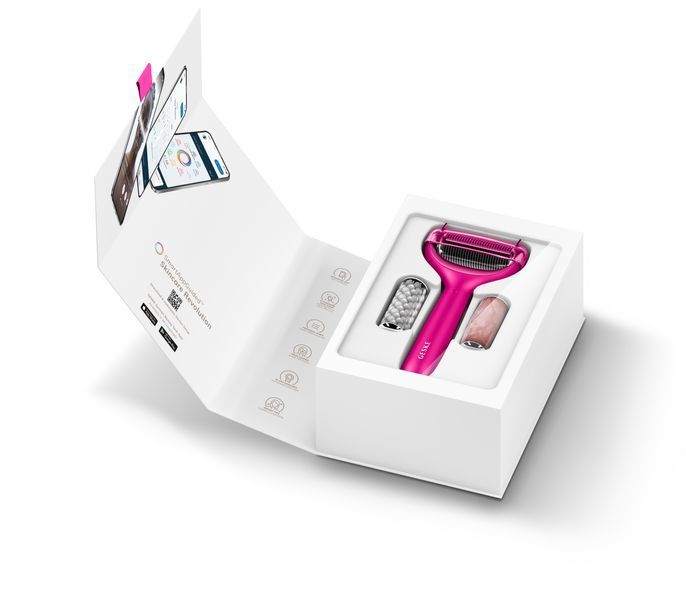 Роллер для игловой мезотерапии лица и тела GESKE MicroNeedle Face&Body Roller 9в1 magenta HB0208 фото