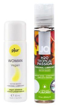 Набор лубрикантов pjur Woman Vegan 30 мл + System JO Tropical Passion (30 мл) LB84 фото