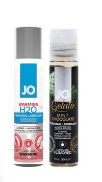 Набор лубрикантов System JO H2O WARMING (30 мл) + System JO Mint Chocolate (30 мл) LB197 фото