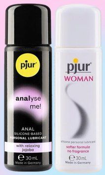 Набор лубрикантов pjur analyse me! Relaxing jojoba silicone 30 мл + pjur Woman 30 мл LB560 фото