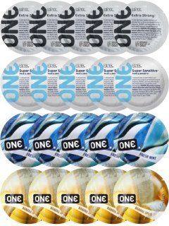Набор с 20 шт ONE Extra strong + 𝐎𝐍𝐄 𝐒𝐮𝐩𝐞𝐫 𝐒𝐞𝐧𝐬𝐢𝐭𝐢𝐯𝐞 + ONE Fresh Mint + ONE Banana Split SOS8194 фото