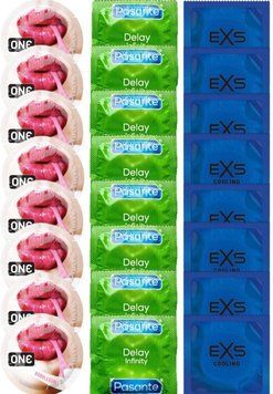 Набір 24 шт ONE Bubblegum + Delay Infinity + EXS Cooling SOS7487 фото