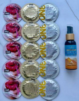 Набор 15 шт ONE Vanish, Super Studs, Flavor Waves + Sensuva Natural WaterBased Orange Creamsicle (57мл) SOS3876 фото