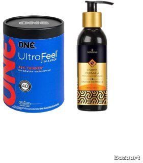 ONE UltraFeel 2-в-1. 40 шт.+  Смазка на водной основе Sensuva Natural Water-Based Orange Creamsicle 125мл SOS6462 фото