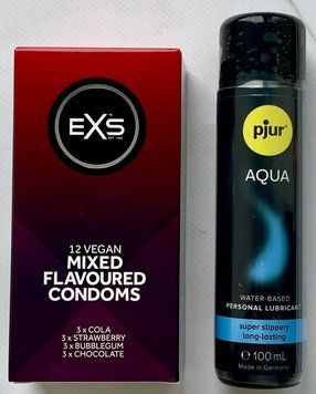 Набор EXS Mixed Flavoured 12 шт. + Лубрикант pjur Woman Aqua, 100 мл. SOS3235 фото