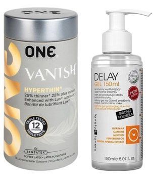 Набор из 12 шт ONE Vanish + Пролонгатор Lovely Lovers DELAY GEL 150ml SOS9219 фото