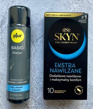 Набор Skyn ​​Extra Lube 10 шт. - Лубрикант pjur Basic waterbased 100 мл. SOS2621 фото