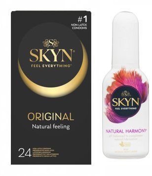 SKYN ORIGINAL (24 шт) та Лубрикант Skyn Natural Harmony (80 мл) SOS379 фото