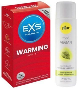 Набор EXS Warming (12 шт) + pjur MED Vegan Glide 100 мл SOS13492 фото