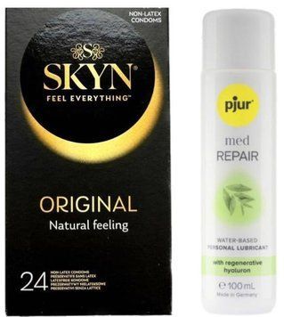 Комплект SKYN Original 24 шт + Pjur MED Repair Glide 100 мл SOS13242 фото