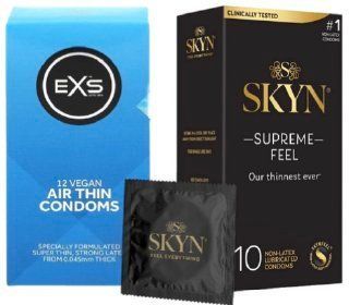 Набор с SKYN Supreme Feel (10 штук) + EXS Air Thin 12 шт SOS8017 фото