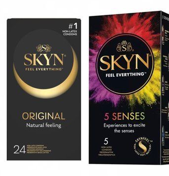 SKYN ORIGINAL 24 шт та SKYN 5 Senses  SOS469 фото