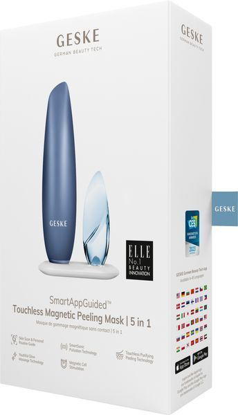 Безконтактна магнітна пілінг-маска GESKE Touchless Magnetic Peeling Mask 5в1 aquamarine HB0554 фото