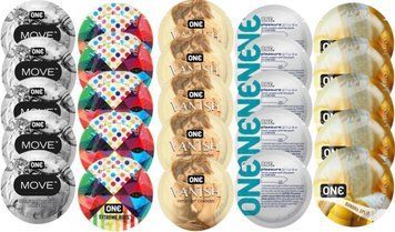 Набір з 25 шт One Move + ONE Ribs + ONE Vanish + ONE  Plus + ONE Banana SOS8395 фото