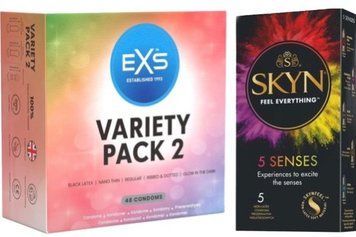 Набор з SKYN 5 Senses + EXS Variety pack 2, набір 48 штук SOS7818 фото