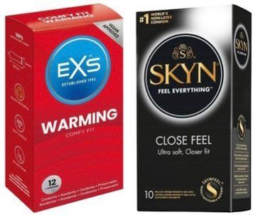 Набір з SKYN Close Feel 10 шт + EXS Warming, 12 шт SOS7868 фото