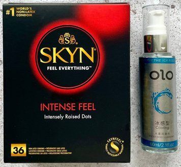 Комплект Skyn Intense feel 36 штук + ПОДАРОК Лубрикант охлаждающий на водной основе OLO 60 мл SOS1130 фото
