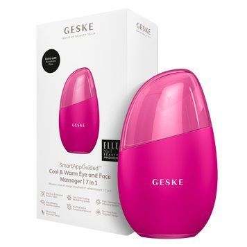 Массажер для лица GESKE Cool&Warm Eye and Face Massager 7в1 magenta HB0289 фото
