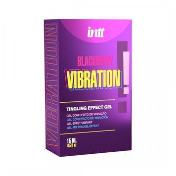 Рідкий вібратор Intt Vibration Blackberry, 15 мл ST36 фото