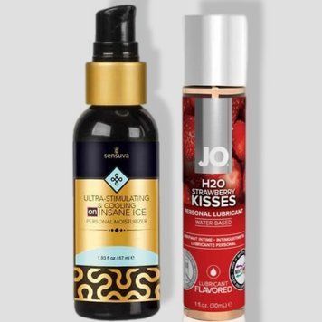 Sensuva Ultra-Stimulating ON Insane Ice (57 мл) + JO Strawberry Kiss (30 мл) LB281 фото
