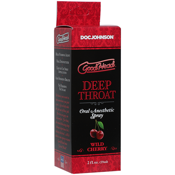 Спрей для глибокого мінету Doc Johnson GoodHead DeepThroat Spray - Wild Cherry 59 мл SO2800 фото
