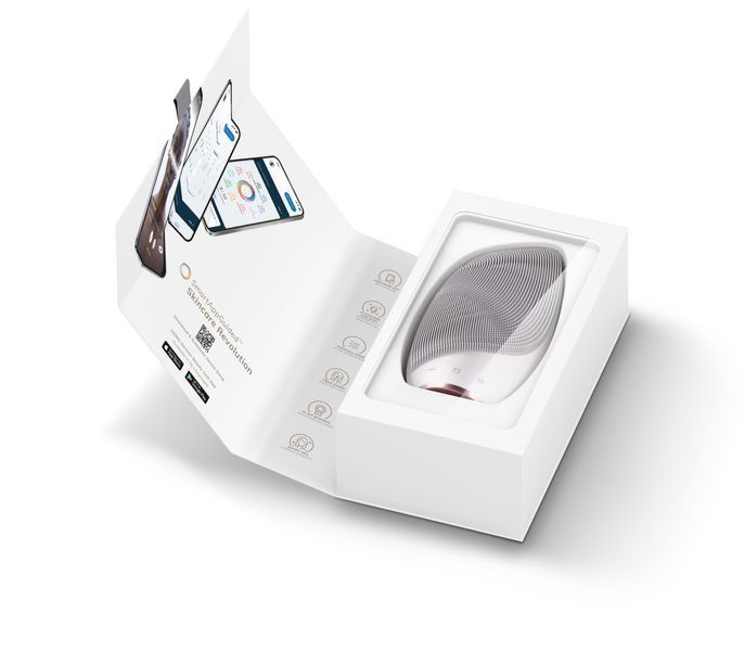 Электронная звуковая термо щетка для лица GESKE Sonic Thermo Facial Brush 6в1 starlight HB0077 фото