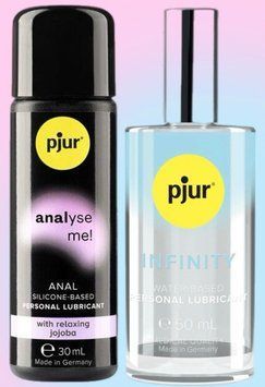 Набор лубрикантов pjur analyse me! Relaxing jojoba silicone 30 мл + pjur INFINITY water-based (50 мл) LB636 фото