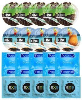 Набор 20 шт ONE Mint Chocolate + ONE Island Punch + Pasante Cooling + EXS Air Thin SOS7190 фото