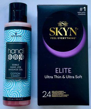 Комплект SKYN Elite 24 шт - Лубрикант Sensuva Handipop Cotton Candy (125 мл)  SOS3385 фото
