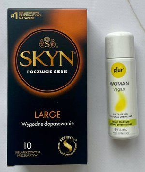 Набір SKYN Large 10 шт + Лубрикант pjur Woman Vegan 30 мл SOS2025 фото