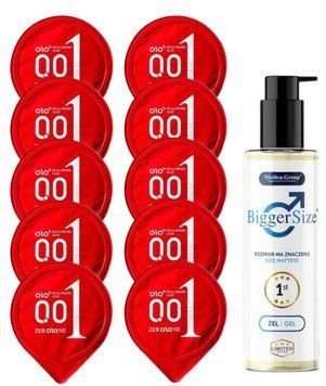 Комплект OLO Warming 001 10 шт + Medica‑Group Bigger Size Gel (150 мл) SOS14411 фото