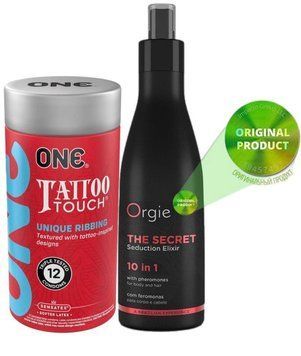 ONE Tattoo Touch Pack &ndash; 12 шт + Бальзам для волос и тела с феромонами THE SECRET 10 в 1 ORGIE    SOS6364 фото