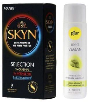 Комплект Skyn Selection 9 шт + Pjur MED Vegan Glide 100 мл SOS13144 фото