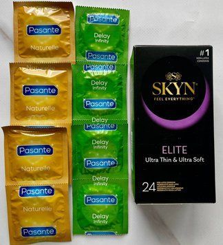 Комплект Skyn Elite 24 шт + Pasante Naturelle 6 шт + Pasante Delay Infinity 6 шт SOS3007 фото