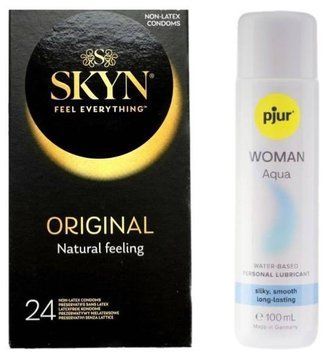 Комплект SKYN Original 24 шт + Pjur Woman Aqua 100 мл SOS13243 фото