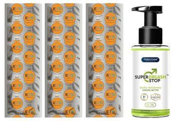 Комплект: EXS Delay 15 шт + Пролонгатор Medica-Group Super Orgasm Stop Gel SOS11098 фото