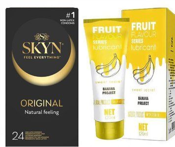 SKYN ORIGINAL (24 шт) та Лубрикант OLO зі смаком банана 120 мл SOS299 фото
