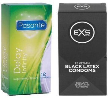 Набор с Pasante Infinity Delay, 12 шт + EXS Black Latex 12 шт SOS8145 фото