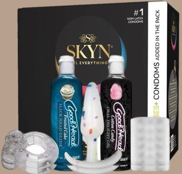 Комплект Skyn Selection 30 шт + 5 of 5 Senses , 35 шт + Набір Doc Johnson GoodHead - Party Pack - 5 Piece Kit SOS5541 фото